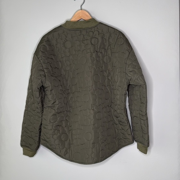 Vici Collection Promesa Kaitlin Quilted Floral Jacket Olive Green Size Large NWT - Picture 5 of 9